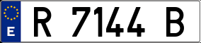 Trailer License Plate